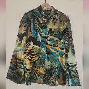 Multicolor Animal Print Blouse